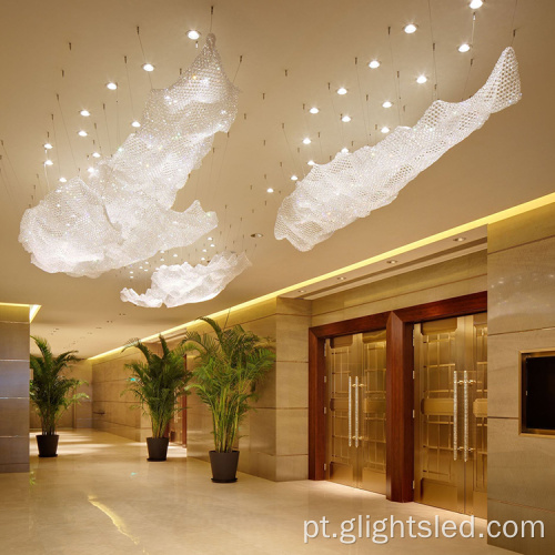 Novo Hight Quality decoração interna Hotel personalizado Big Project Chandelier Pingente Lamp